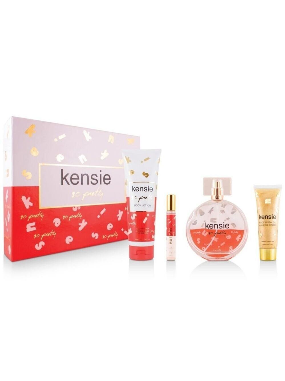 FRAGRANCE GIFT SET 4 PIECE KENSIE ROSY BLOOM FOR WOMEN NEW BIRTHDAY CHRISTMAS